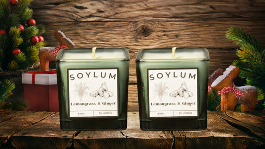 2 PACK - Sójová vonná svíčka - Lemongrass & Ginger