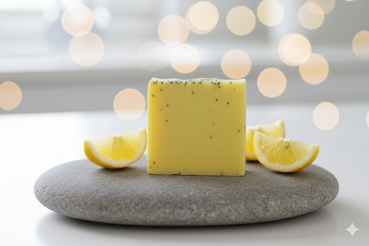 Přírodní mýdlo - Citron a mák